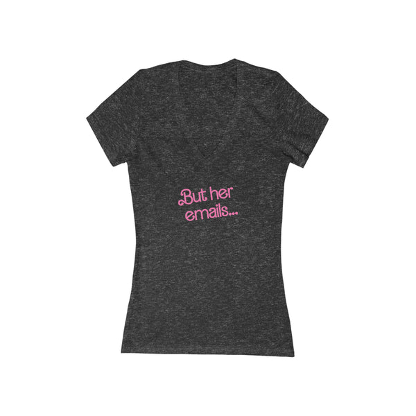 But Her Emails - Summer 2023 - Short Sleeve Deep V-Neck Tee