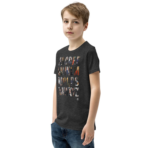 Composer Alphabet Kids Short Sleeve T-Shirt