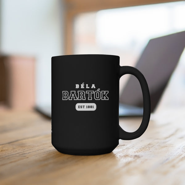 Béla Bartók - US College Style 15oz Mug - Black