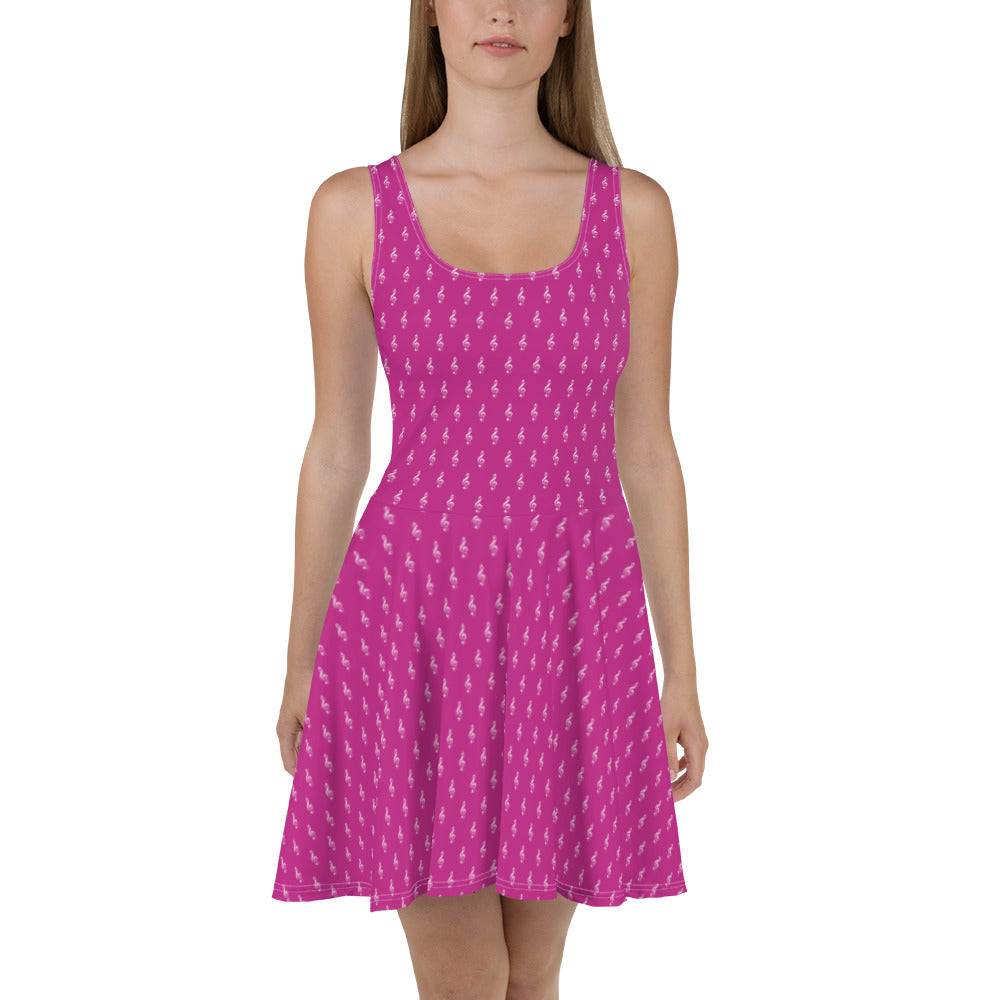 magenta skater dress Magenta Mini Dress - Jacquard Mini Dress - Skater Dress