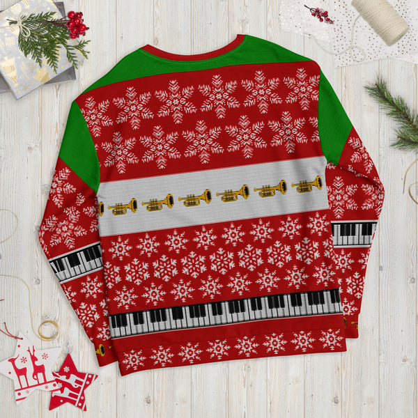 Tu ku, or not tu ku - Faux Ugly Christmas Sweater (Printed Sweatshirt)