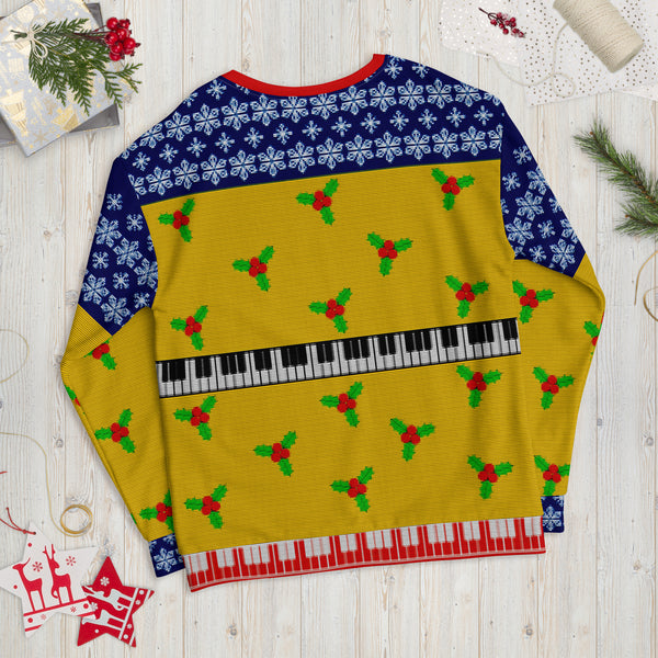 Für Elise Navidad - Faux Ugly Christmas Sweater (Printed Sweatshirt)