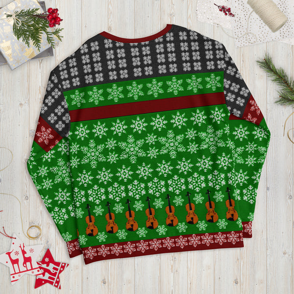 Trust Data, not Lore - Faux Ugly Christmas Sweater (Printed Sweatshirt)