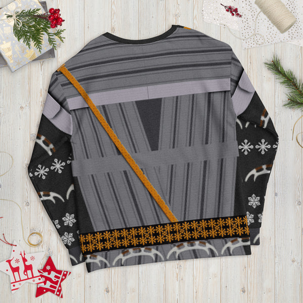 I Shall Try Some of Your Burned Replicated Bird Meat - Faux Ugly Christmas Sweater (Printed Sweatshirt)