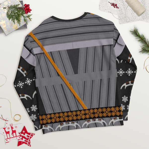 I Shall Try Some of Your Burned Replicated Bird Meat - Faux Ugly Christmas Sweater (Printed Sweatshirt)