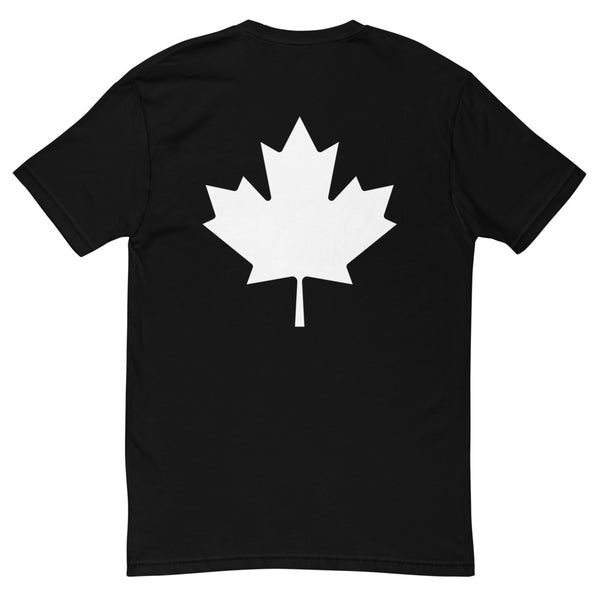 Mrs. Saga - Men's Short Sleeve T-shirt (Maple Leaf Back)