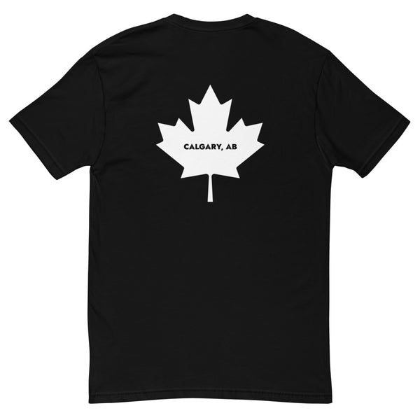 Calgree - Men's Short Sleeve T-shirt (Maple Leaf Back)
