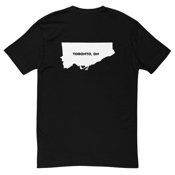 Tronno (Toronto Map Back) - Men's Short Sleeve T-shirt
