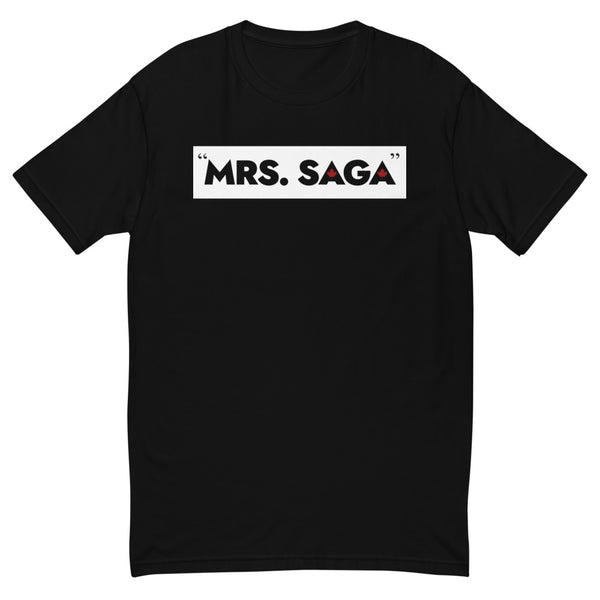 Mrs. Saga - Men's Short Sleeve T-shirt (Maple Leaf Back)