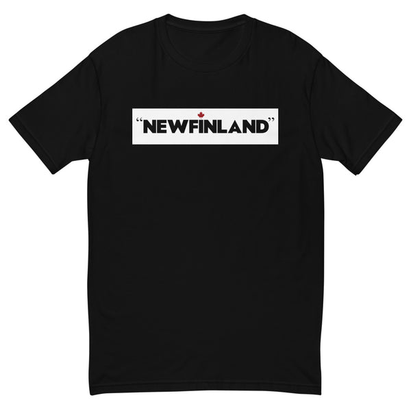 Newfinland - Men's Short Sleeve T-shirt (Maple Leaf Back)