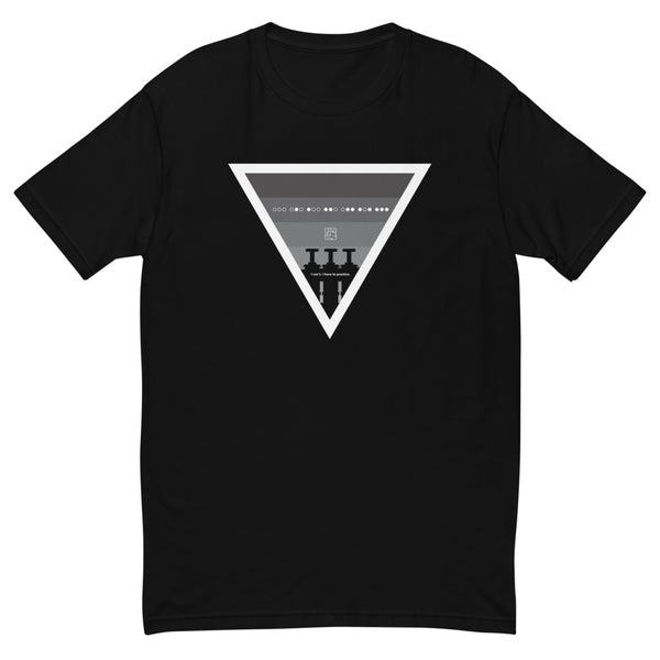 ICIH2P - Brass Valves - Grayscale Triangle - Men's Short Sleeve T-shirt