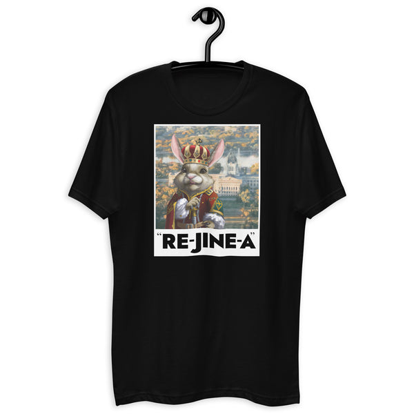 The Jackrabbit King of Re-jine-a - Men's Short Sleeve T-shirt