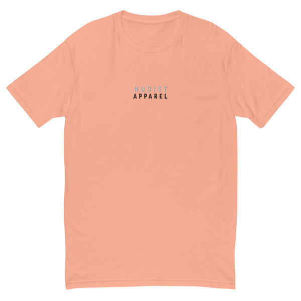 Nudist Apparel - Men's Embroidered Short Sleeve T-shirt