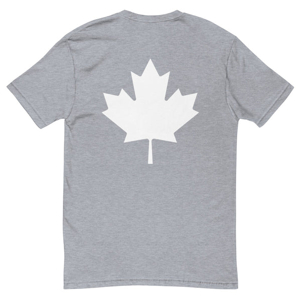 Mrs. Saga - Men's Short Sleeve T-shirt (Maple Leaf Back)
