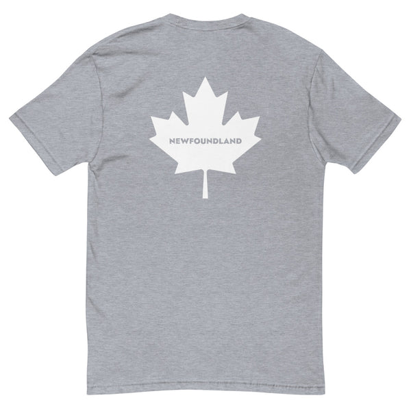Newfinland - Men's Short Sleeve T-shirt (Maple Leaf Back)