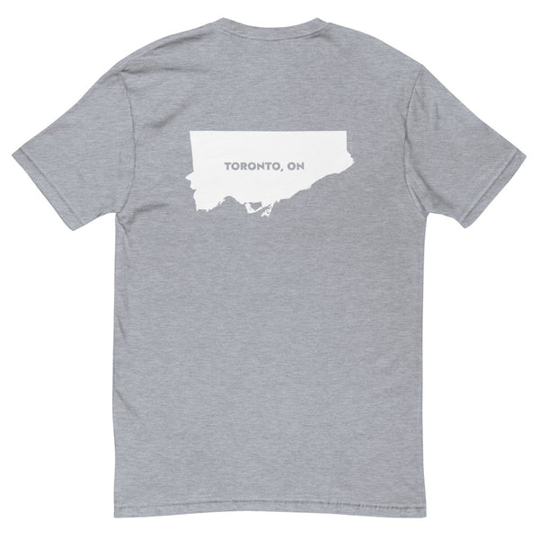 Tronno (Toronto Map Back) - Men's Short Sleeve T-shirt