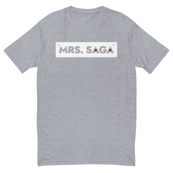 Mrs. Saga - Men's Short Sleeve T-shirt (Maple Leaf Back)