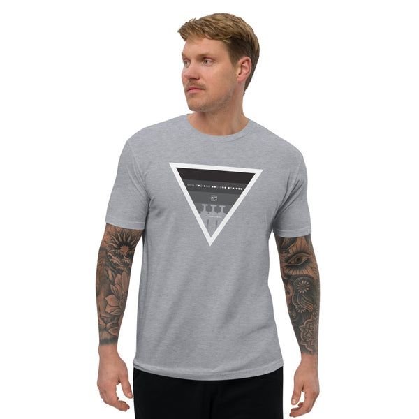 ICIH2P - Brass Valves - Grayscale Triangle - Men's Short Sleeve T-shirt
