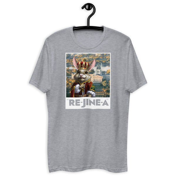 The Jackrabbit King of Re-jine-a - Men's Short Sleeve T-shirt