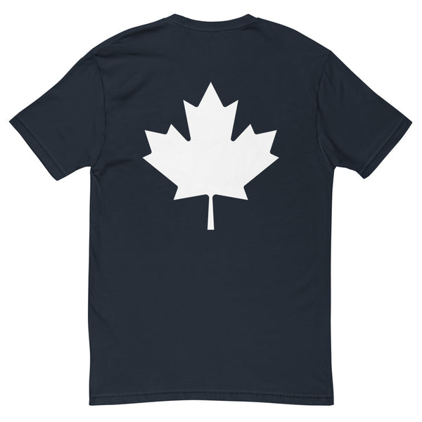 Mrs. Saga - Men's Short Sleeve T-shirt (Maple Leaf Back)