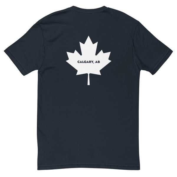 Calgree - Men's Short Sleeve T-shirt (Maple Leaf Back)