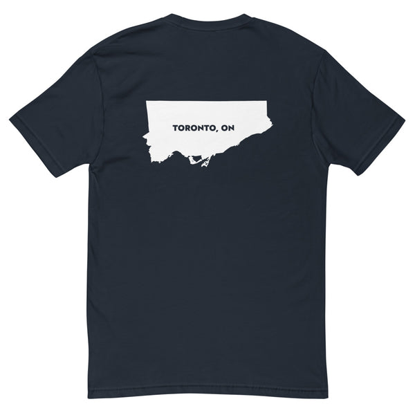 Tronno (Toronto Map Back) - Men's Short Sleeve T-shirt