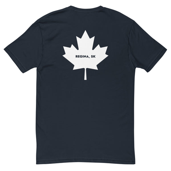 Re-jine-a (Maple Leaf Back) - Men's Short Sleeve T-shirt