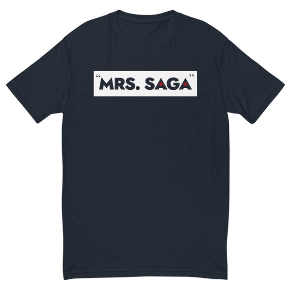 Mrs. Saga - Men's Short Sleeve T-shirt (Maple Leaf Back)