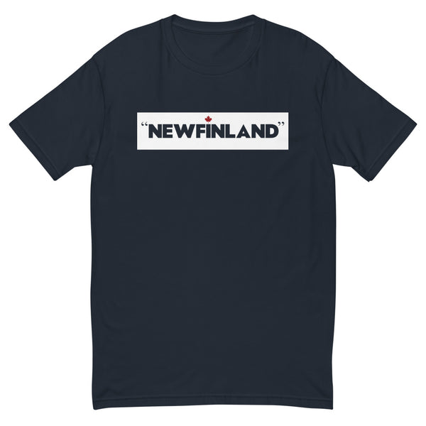 Newfinland - Men's Short Sleeve T-shirt (Maple Leaf Back)