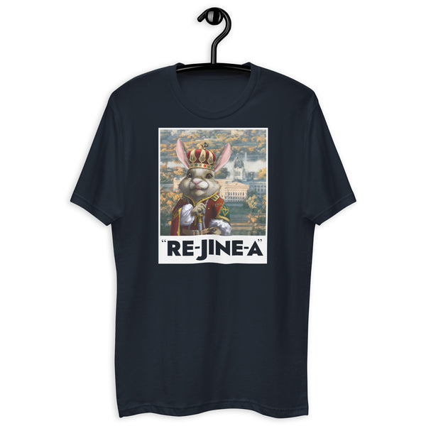 The Jackrabbit King of Re-jine-a - Men's Short Sleeve T-shirt