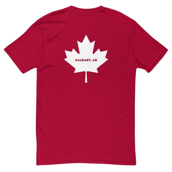 Calgree - Men's Short Sleeve T-shirt (Maple Leaf Back)