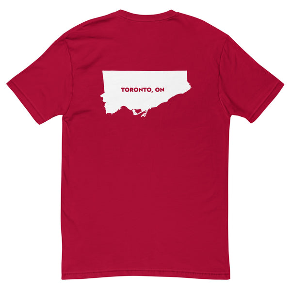Tronno (Toronto Map Back) - Men's Short Sleeve T-shirt