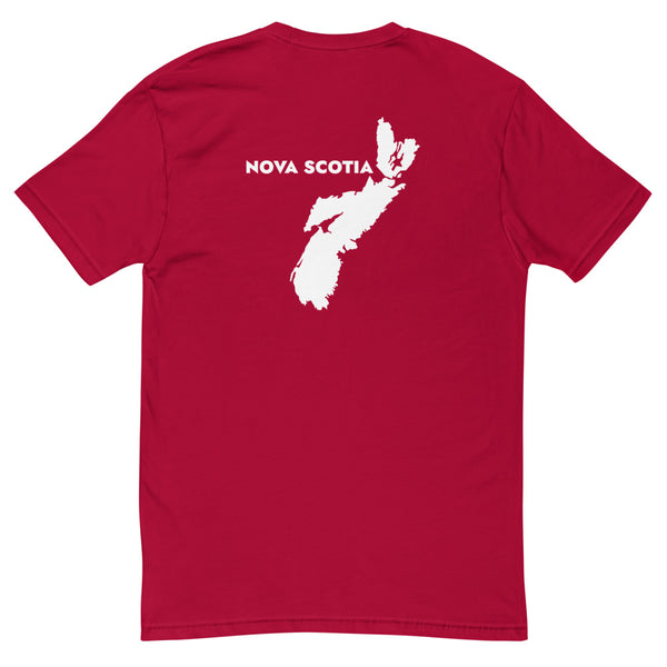 Nova Skosha (Map Back) - Men's Short Sleeve T-shirt
