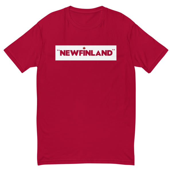 Newfinland - Men's Short Sleeve T-shirt (Maple Leaf Back)