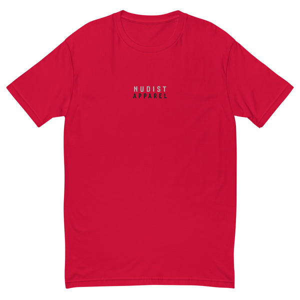 Nudist Apparel - Men's Embroidered Short Sleeve T-shirt
