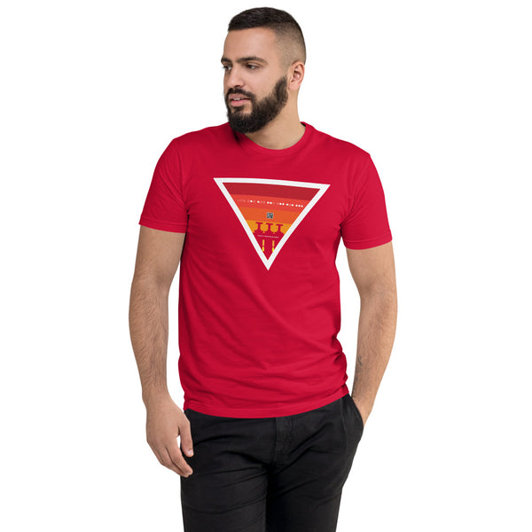 ICIH2P - Brass Valves - Warm Triangle - Men's Short Sleeve T-shirt