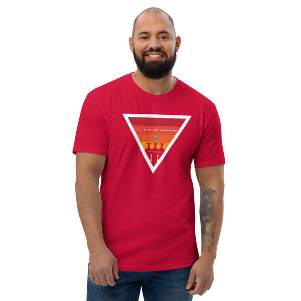 ICIH2P - Brass Valves - Warm Triangle - Men's Short Sleeve T-shirt