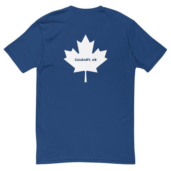 Calgree - Men's Short Sleeve T-shirt (Maple Leaf Back)