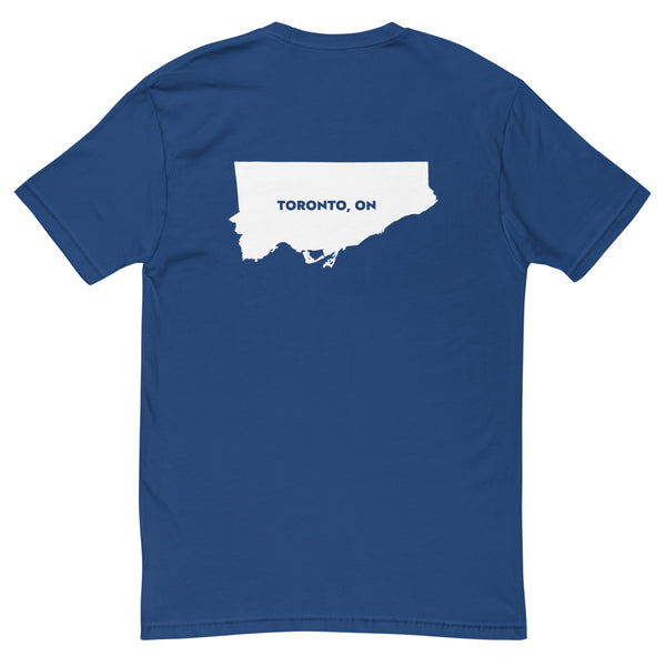 Tronno (Toronto Map Back) - Men's Short Sleeve T-shirt