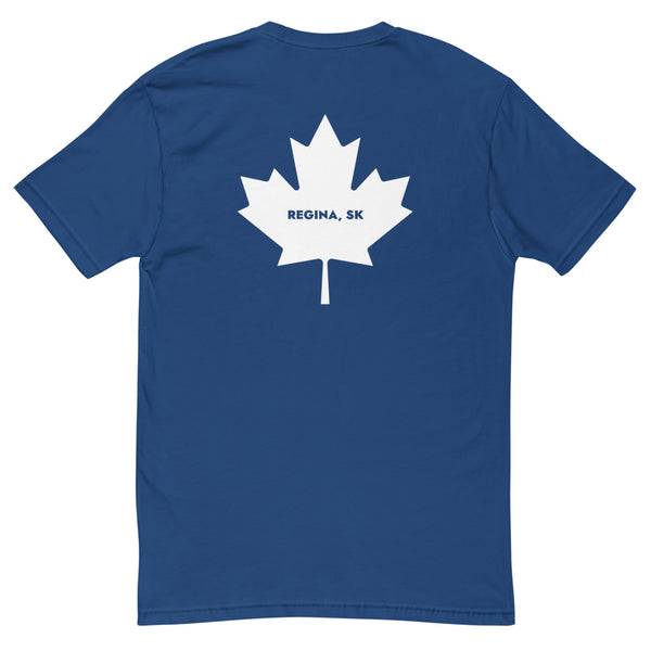 Re-jine-a (Maple Leaf Back) - Men's Short Sleeve T-shirt