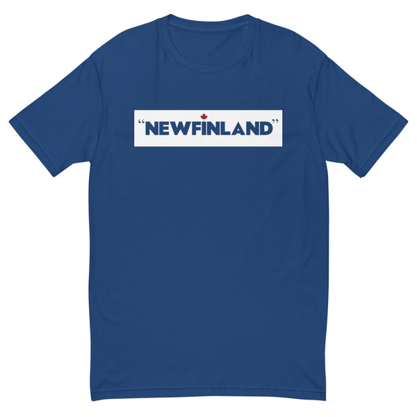 Newfinland - Men's Short Sleeve T-shirt (Maple Leaf Back)