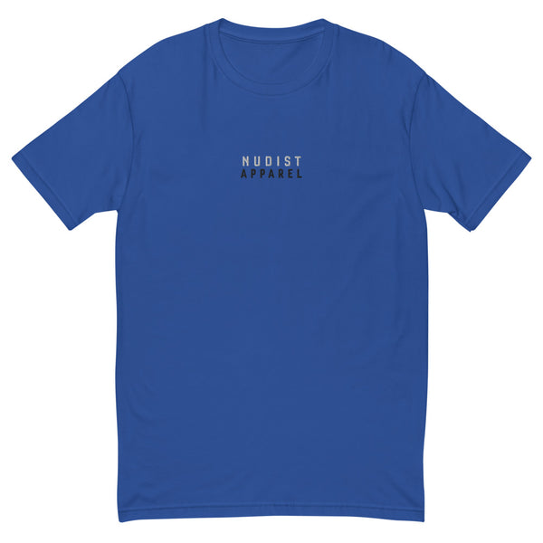Nudist Apparel - Men's Embroidered Short Sleeve T-shirt