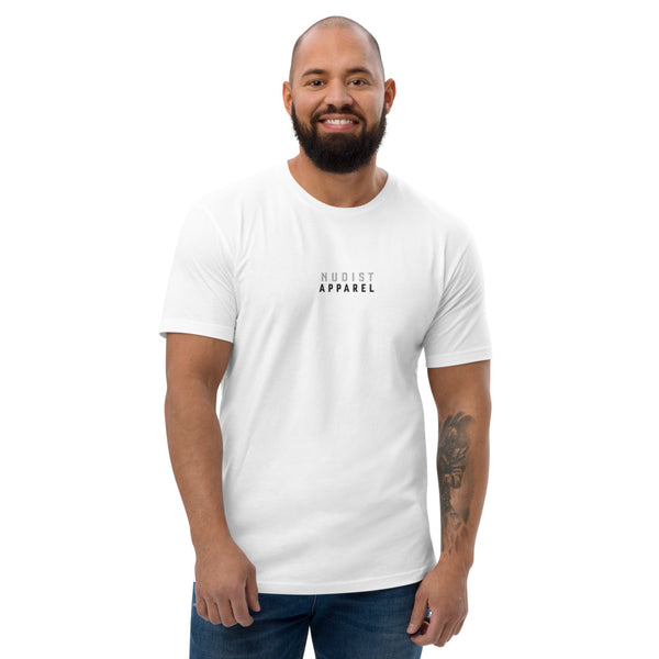 Nudist Apparel - Men's Embroidered Short Sleeve T-shirt