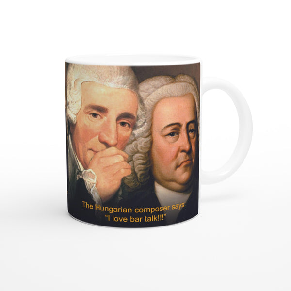 I love bar talk! - White 11oz Ceramic Mug