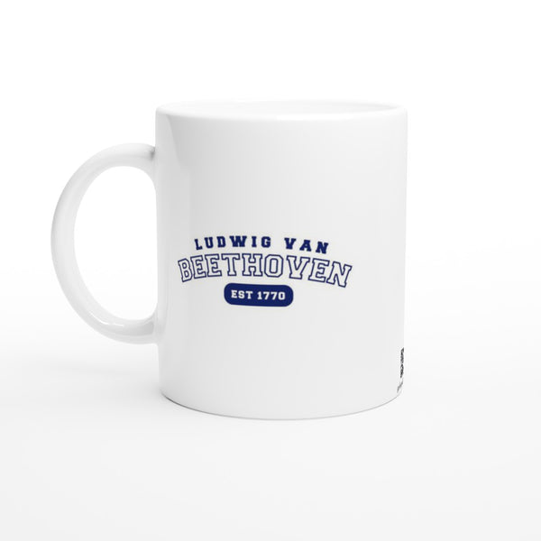 Ludwig van Beethoven - US College Style 11oz Mug - White