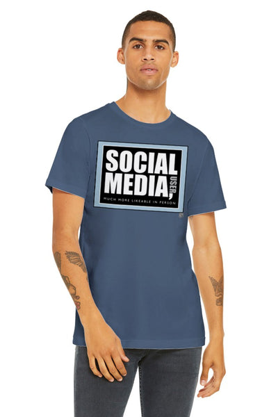 Social Media User - Premium Unisex Crewneck T-shirt