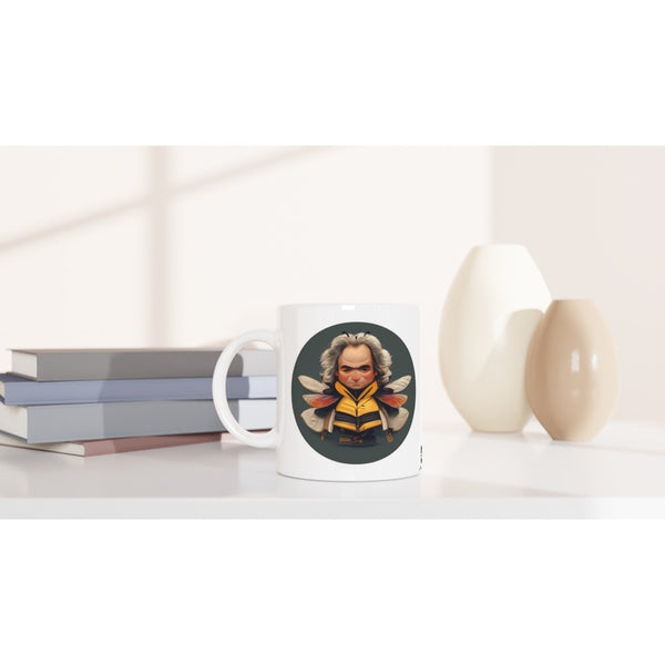Bee-Thoven - White 11oz Ceramic Mug