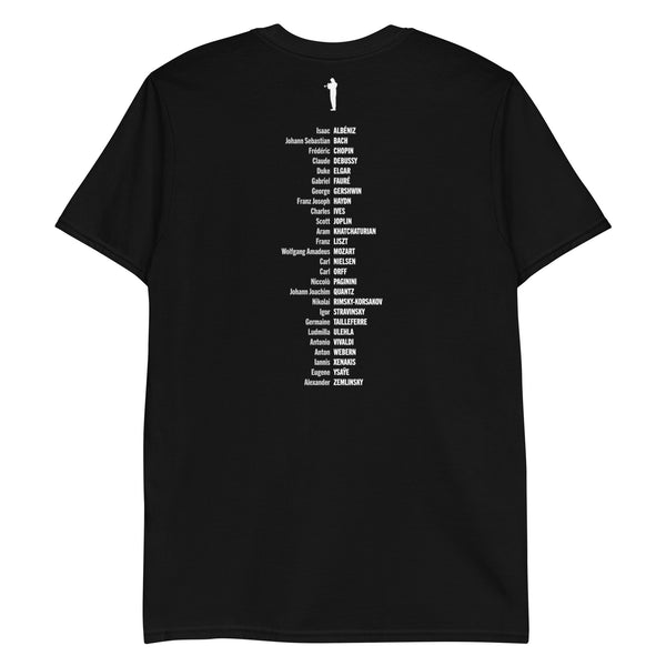 Composer Alphabet Short Sleeve T-Shirt