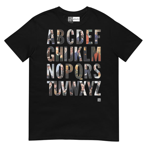 Composer Alphabet Short Sleeve T-Shirt