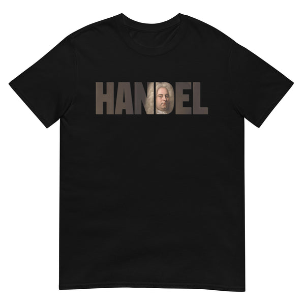 Handel - Large Text Cutout Portrait - Short-Sleeve T-Shirt